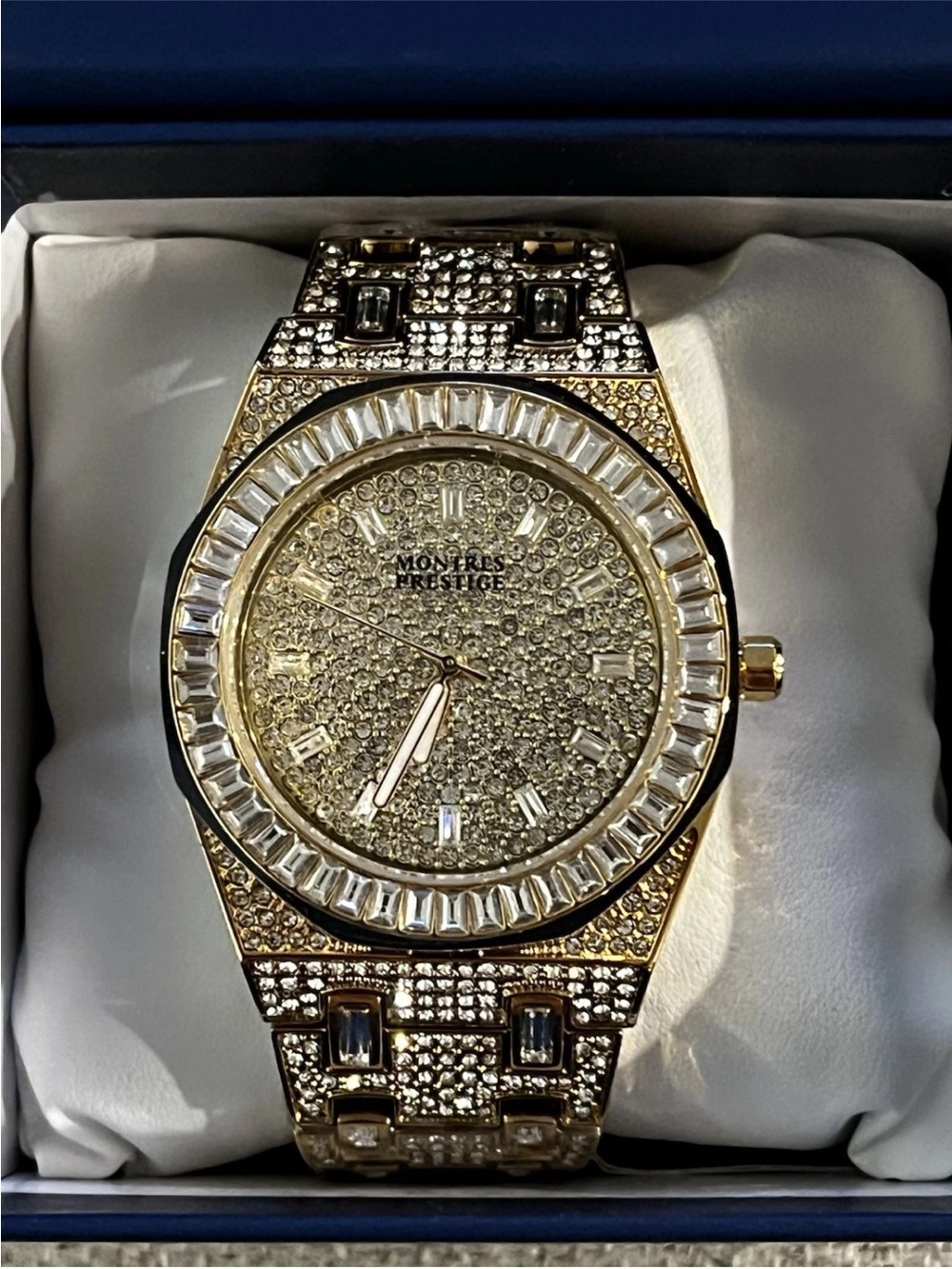 Montres Prestige Luxe X Men’s Wristwatch 42.5mm Gold Metal Dial. $92.00 Online.